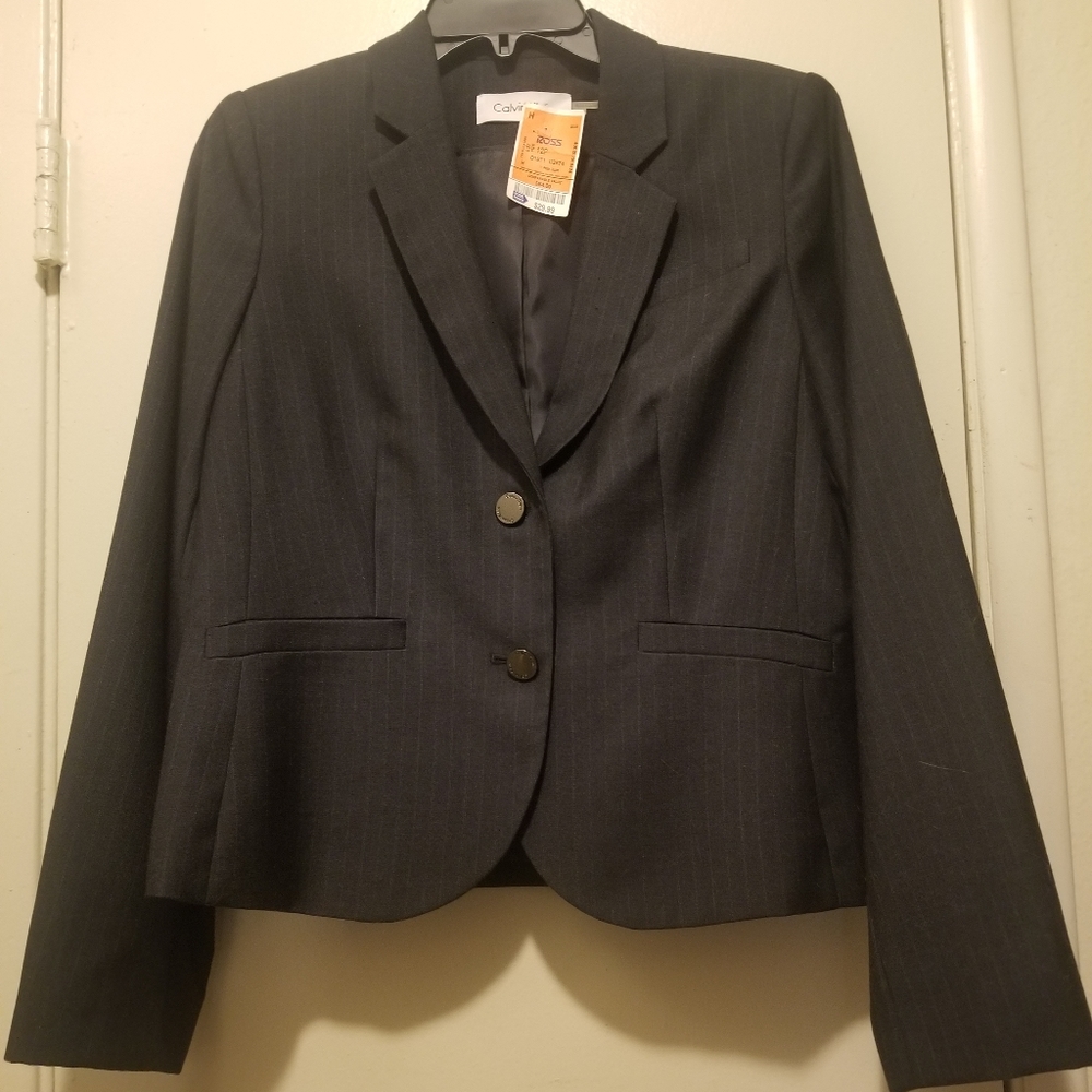 Calvin Klein Black suit attire